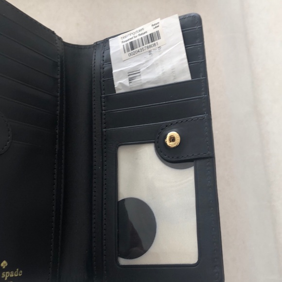 NEW Kate Spade Wallet classic rose gold shade. Shimmer, NWOT inc orig receipt - Picture 8 of 10